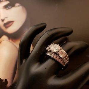 Diamonique 1990s Cubic  Zirconia Ring